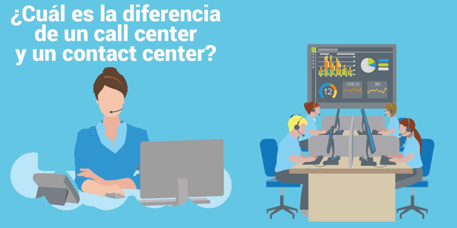 ¿Cuál es la diferencia de un call center y un contact center?